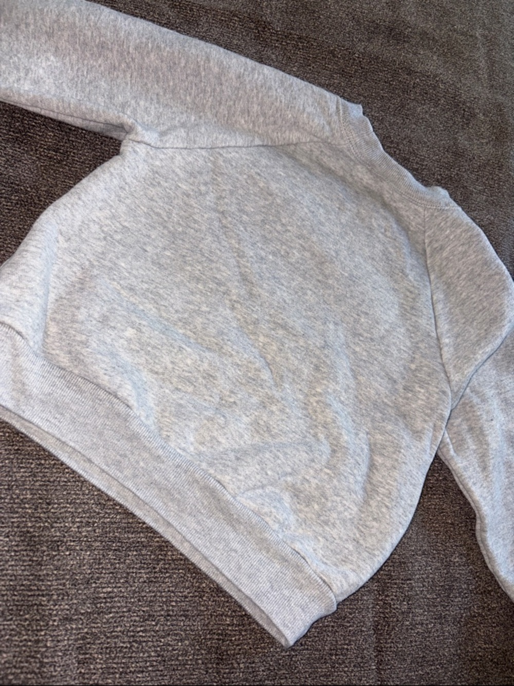 Baby Gap Light Gray Crewneck Sweatshirt with Subtle Chest Embroidery - Picture 5 of 5